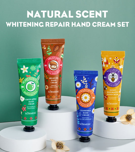 Discover the KORMESIC Natural Scent Whitening Repair Hand Cream Set