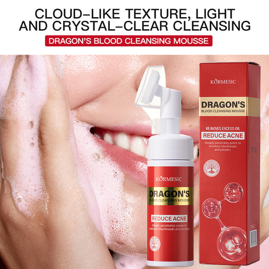 Transform Your Skincare Offering with KORMESIC Dragon Blood Cleansing Mousse | Cosmetic OEM/ODM