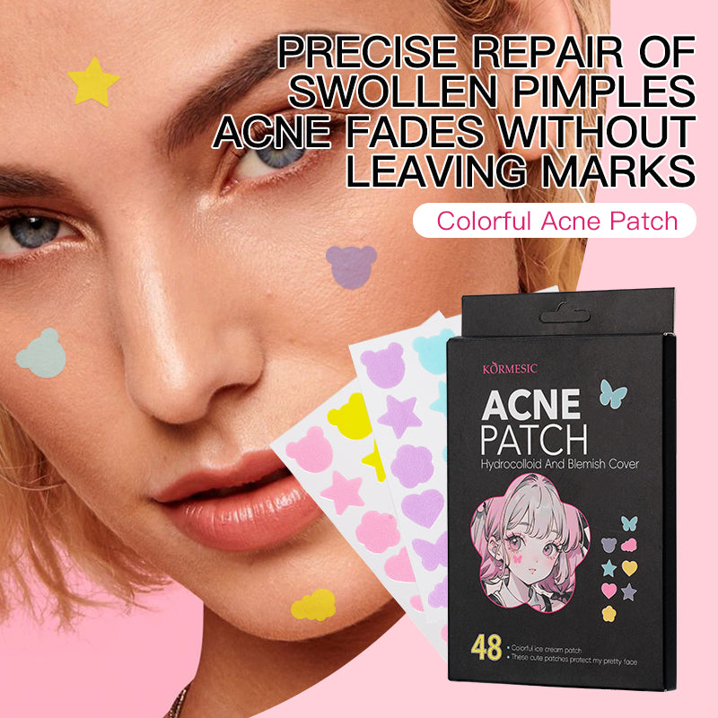 🌈 Say Goodbye to Acne Marks with Kormesic Colorful Acne Patches! 🌈