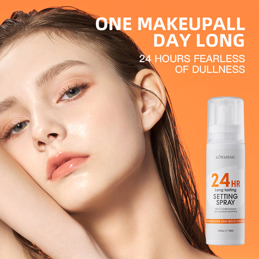 🌟 Say Goodbye to Makeup Meltdowns with KORMESIC 24HR Long Lasting Setting Spray! 🌟