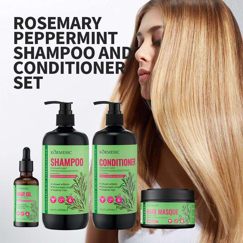 ✨ Say Goodbye to Bad Hair Days with Kormesic’s 4-in-1 Shampoo and Conditioner Set! 🌿