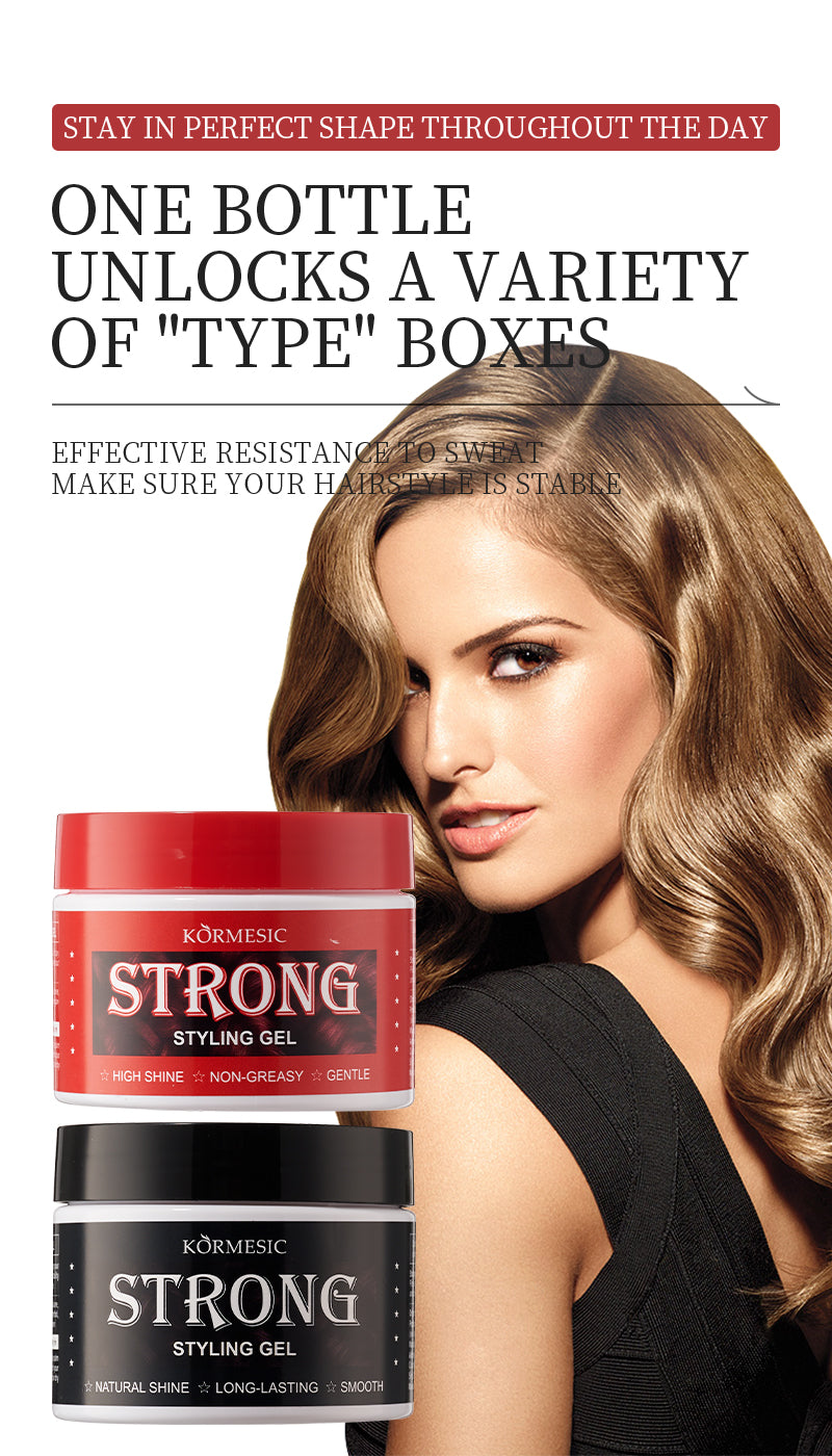 KORMESIC Strong Styling Gel: Long-Lasting Hair Control – Cosmetic Manufacturer & OEM/ODM Services