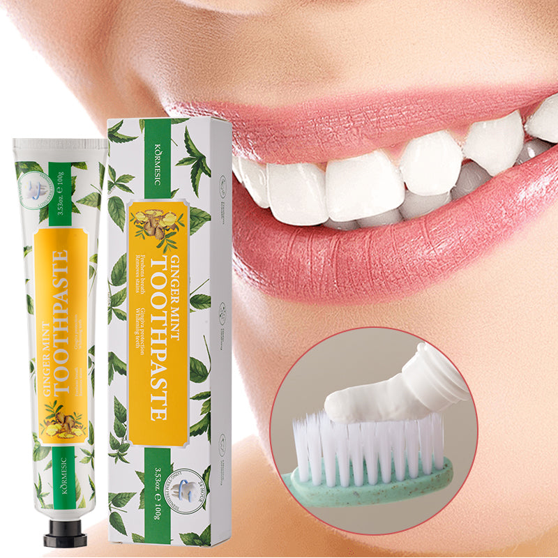 🌟 Say Hello to a Brighter Smile with KORMESIC Ginger Mint Toothpaste! 🌟