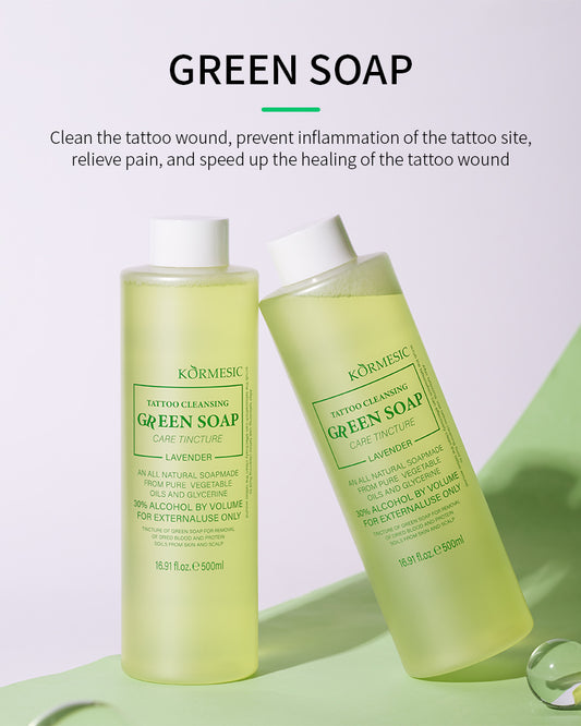 KORMESIC Tattoo Cleansing Green Soap