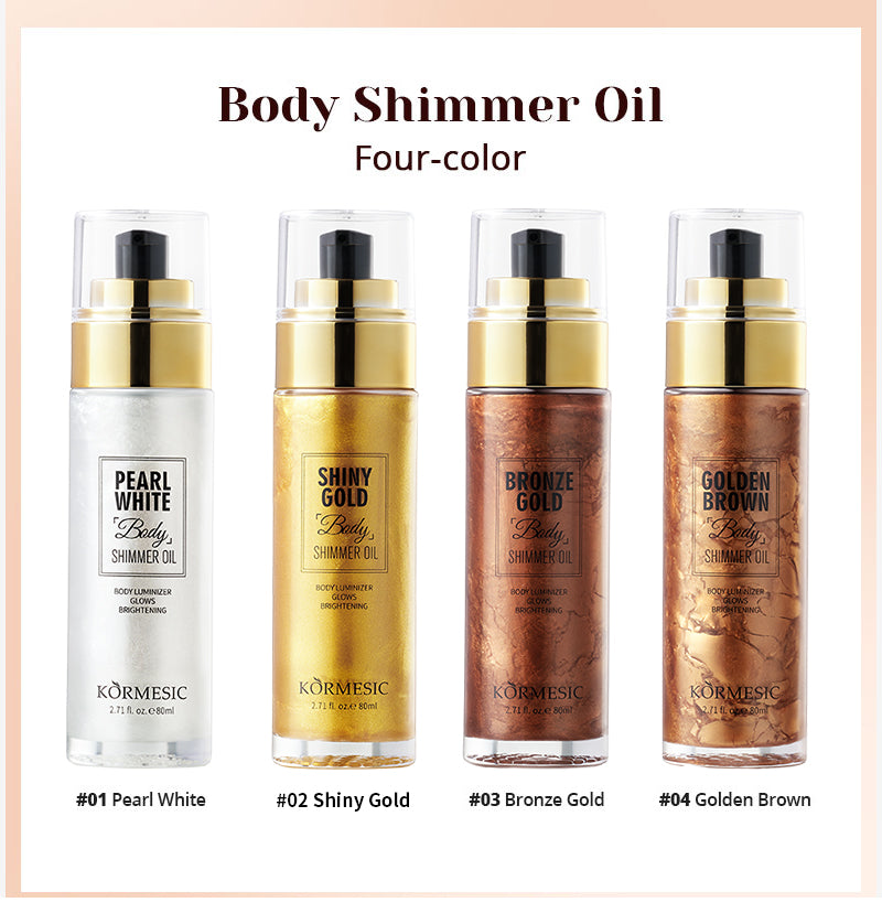 KORMESIC Body Shimmer Oil: Illuminate Your Skin! ✨