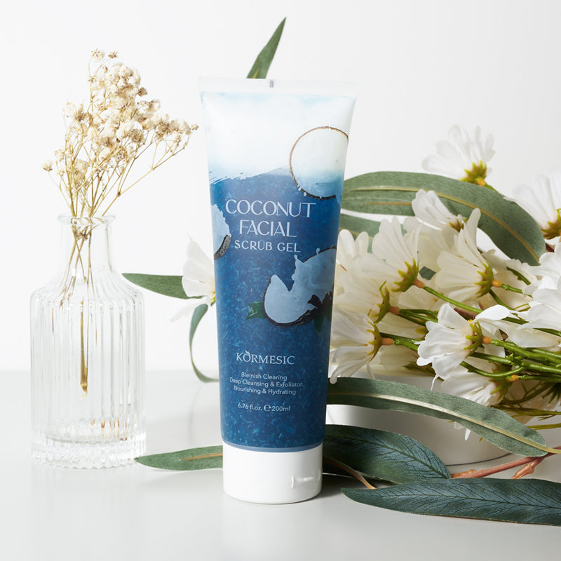 KORMESIC Exfoliating Facial Scrub Gels: Achieve Clean, Bright Skin Every Day!