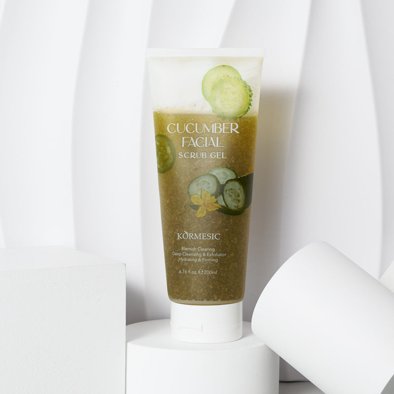 KORMESIC Exfoliating Facial Scrub Gels: Achieve Clean, Bright Skin Every Day!