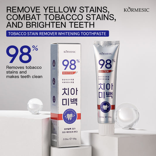 KORMESIC Tobacco Stain Remover Whitening Toothpaste Restore Your Smile – Fight Stains with Confidence!