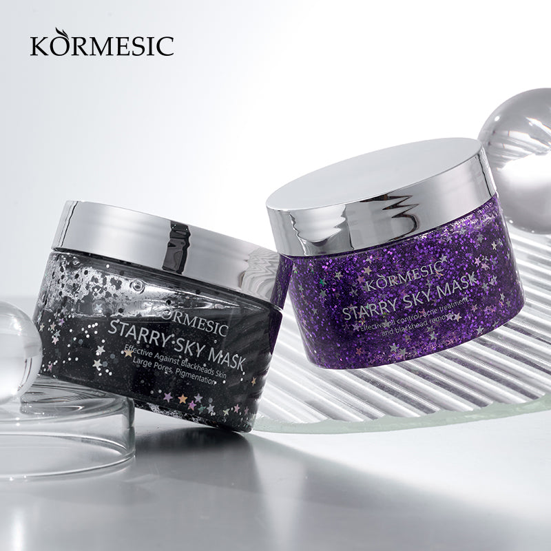 KORMESIC  STARRY SKY BLACKPEEL-OFF FACE MASK\Starry sky purple peel-off mask