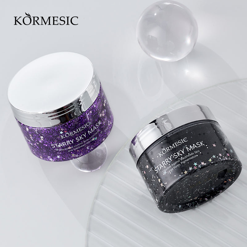 KORMESIC  STARRY SKY BLACKPEEL-OFF FACE MASK\Starry sky purple peel-off mask