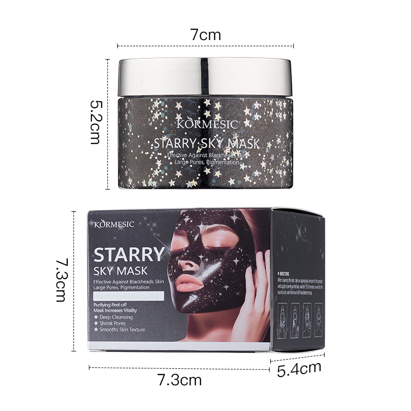 KORMESIC  STARRY SKY BLACKPEEL-OFF FACE MASK\Starry sky purple peel-off mask