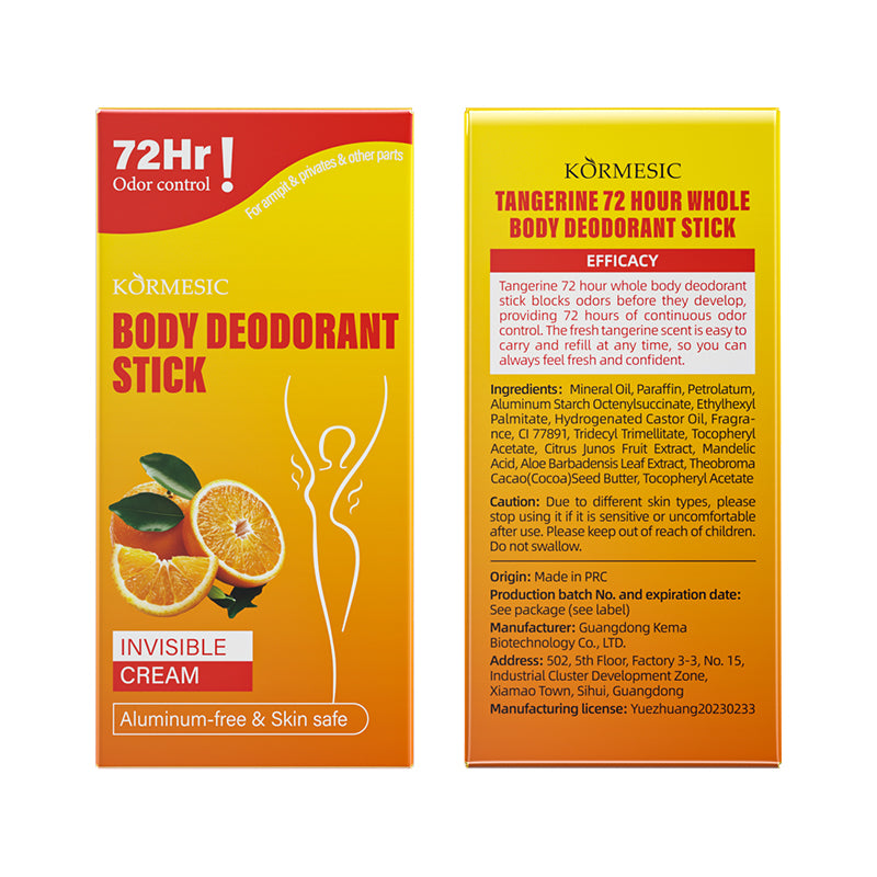 KORMESIC Tangerine 72 Hour Whole Body Deodorant Stick: Elevate