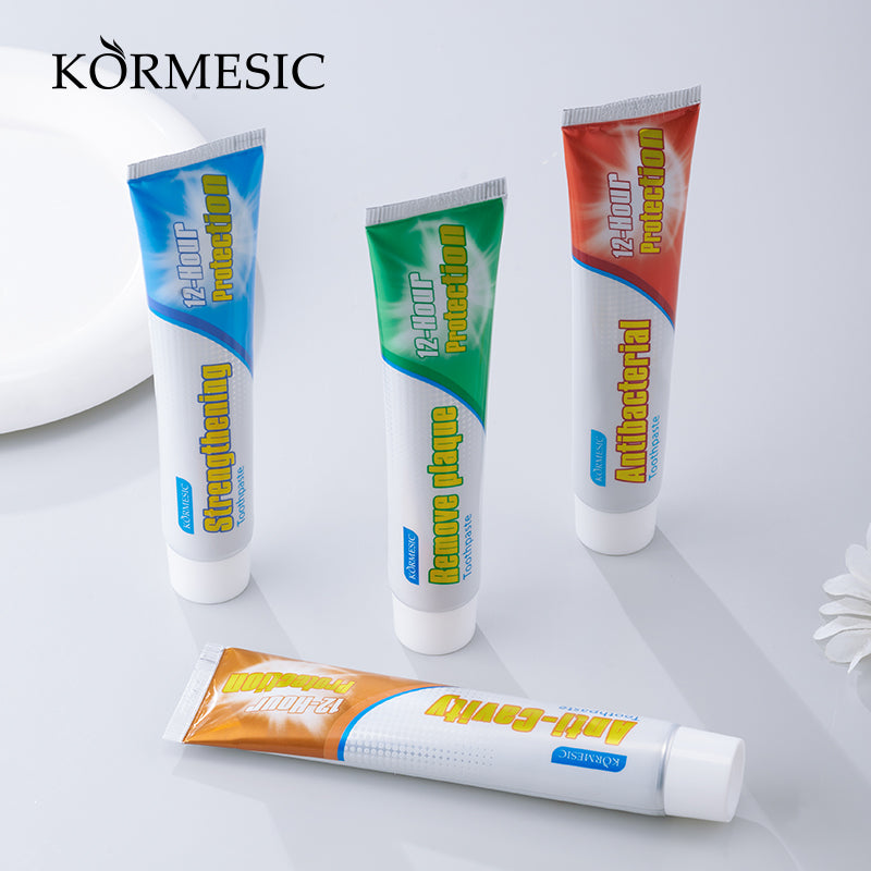 Welcome to KORMESIC, where comprehensive oral care is at your fingertips! Our all-in-one set of toothpaste offers everything your family needs to maintain healthy teeth and gum.