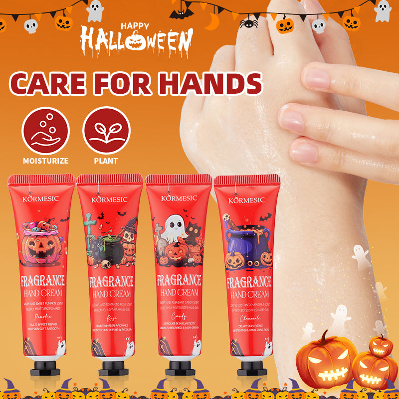 KORMESIC FRAGRANT HANDCAREWITH LONG-LASTINGMOISTURE AND SCENT PUMPKIN/CANDY/CHAMOMILE/ROSE