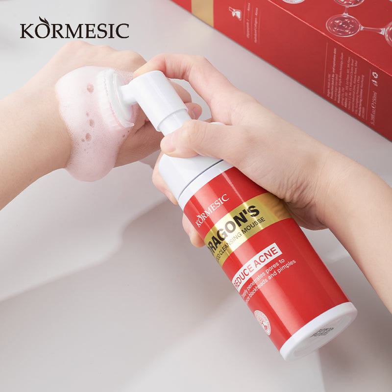 Optimize Your Skincare Line with KORMESIC Dragon Blood Cleansing Mousse | Cosmetic OEM/ODM