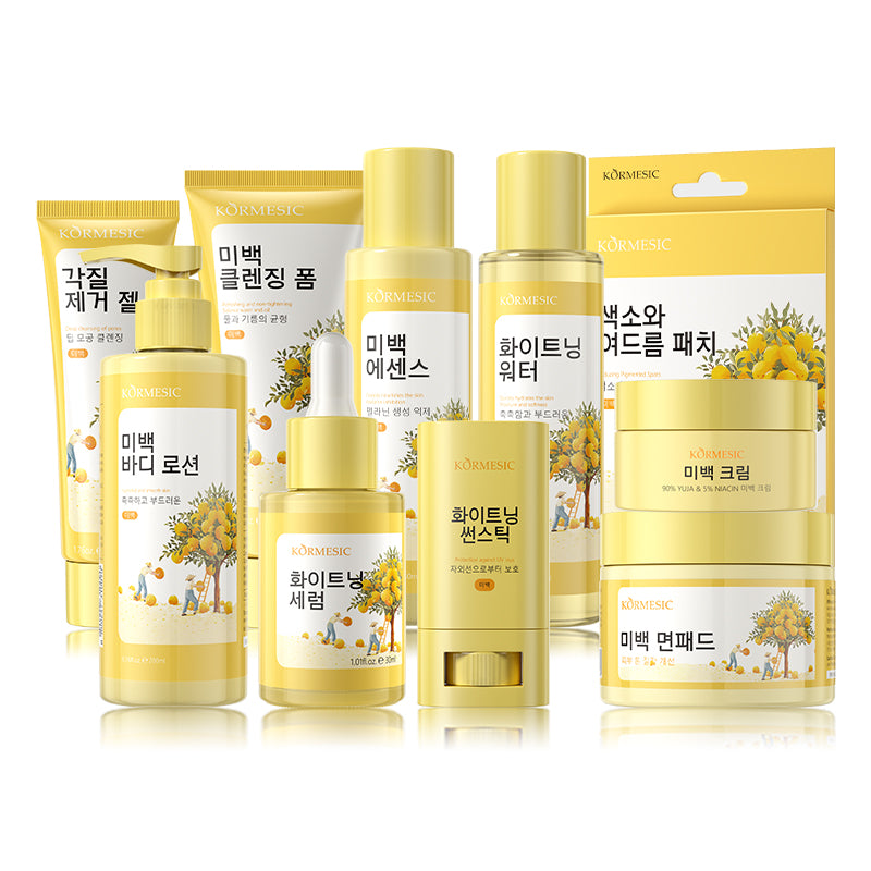 Discover Radiant Skin with Kormesic's 90% Yuzu & 5% Niacinamide Whitening Range!