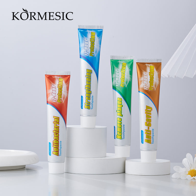 Welcome to KORMESIC, where comprehensive oral care is at your fingertips! Our all-in-one set of toothpaste offers everything your family needs to maintain healthy teeth and gum.