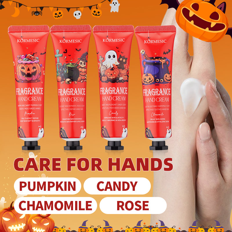 KORMESIC FRAGRANT HANDCAREWITH LONG-LASTINGMOISTURE AND SCENT PUMPKIN/CANDY/CHAMOMILE/ROSE