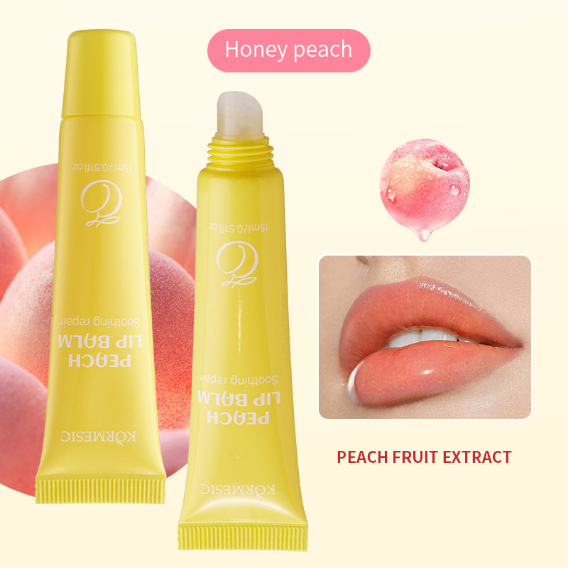 KORMESIC Strawberry lip balm  Peach lip balm