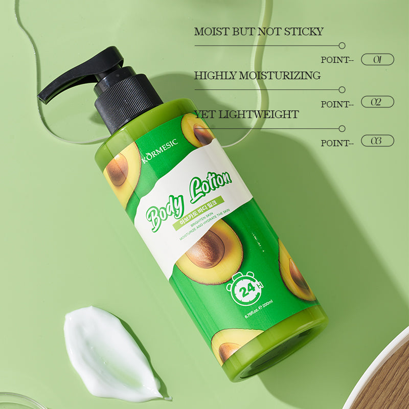 KORMESIC Avocado Whitening Body Lotion - Cosmetic Manufacturer | OEM/ODM Skincare Solutions