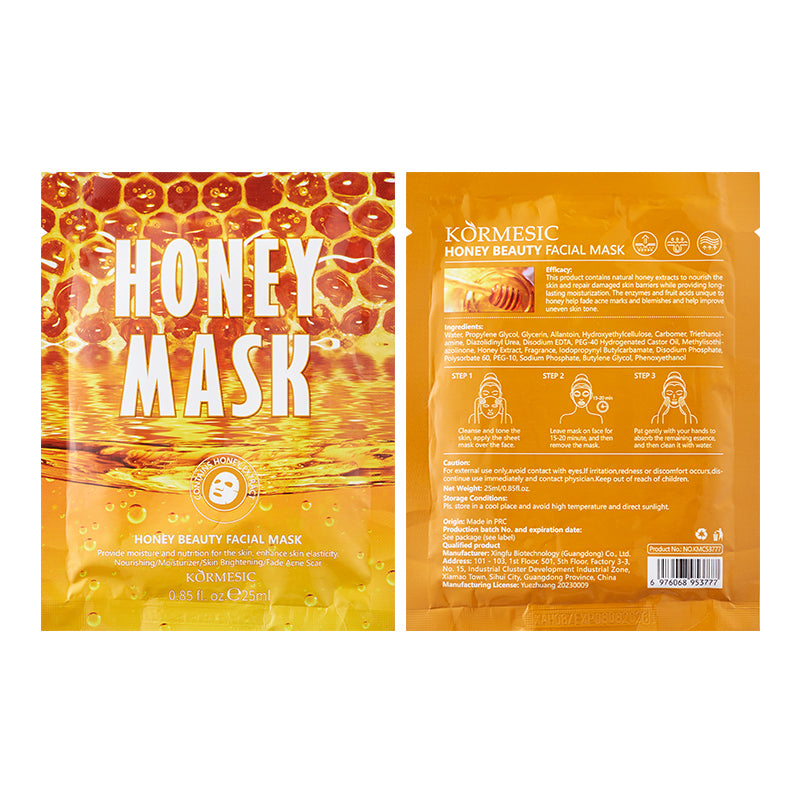 KORMESIC HONEY MASK TURMERIC MASK COCONUT MASK COFFEE MASK CUCUMBER MASK ROSE MASK