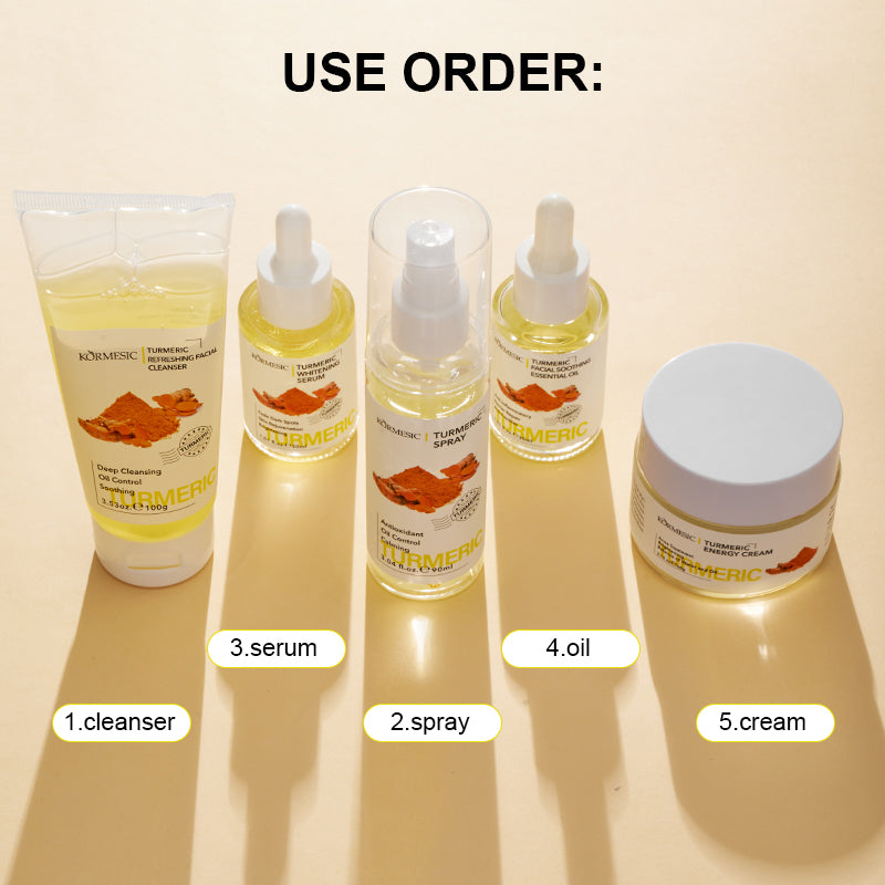 KORMESIC Turmeric Skin Care Set: Unlock Your Skin's Natural Radiance