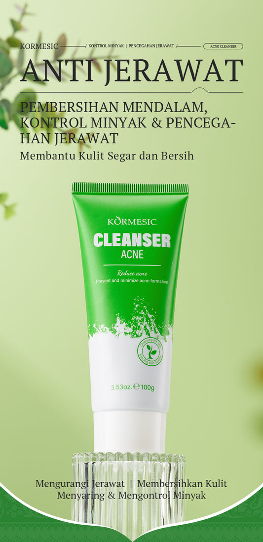 KORMESIC | Acne Cleanser 100g | Salicylic Acid + Oil Control | OEM/ODM Cosmetic Manufacturer | BPOM