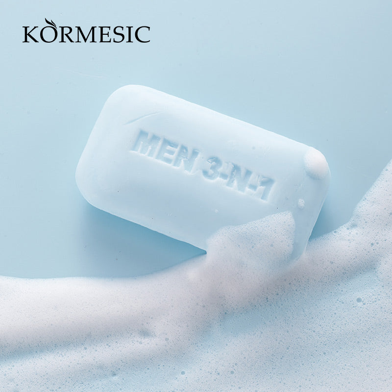 KORMESIC Men’s 3-in-1 Cleansing Soap | Cosmetic Manufacturer | OEM/ODM