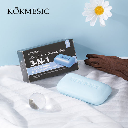 KORMESIC Men’s 3-in-1 Cleansing Soap | Cosmetic Manufacturer | OEM/ODM