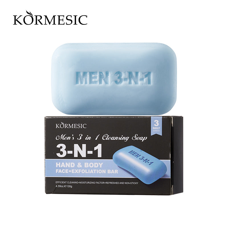 KORMESIC Men’s 3-in-1 Cleansing Soap | Cosmetic Manufacturer | OEM/ODM