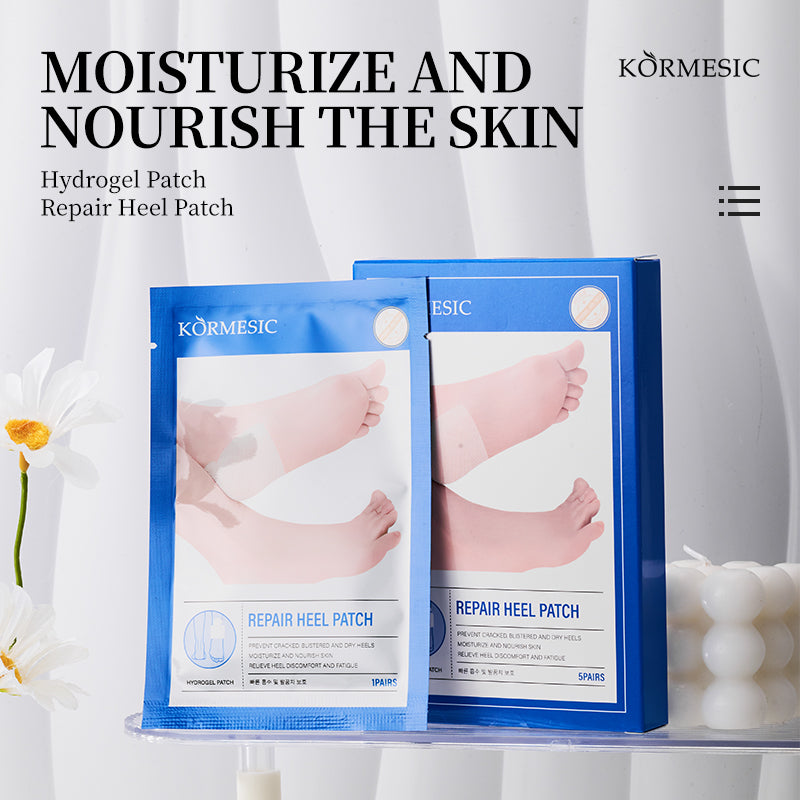 KORMESIC Hydrogel Repair Heel Patch – Deep Moisturizing for Cracked and Dry Heels | Cosmetic Manufacturer OEM/ODM Solutions