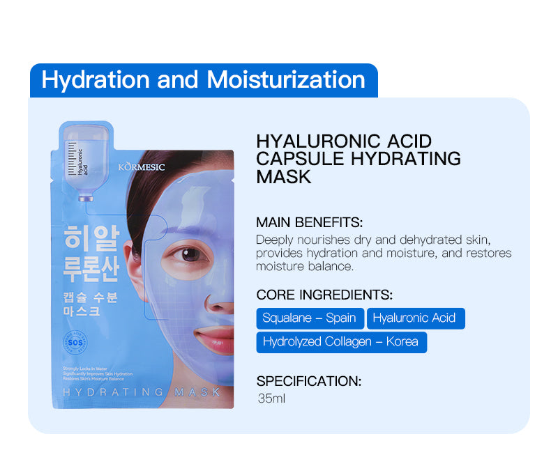 KORMESIC Soothing + Hydrating Masks - Premier Cosmetic Manufacturer & OEM/ODM Solutions