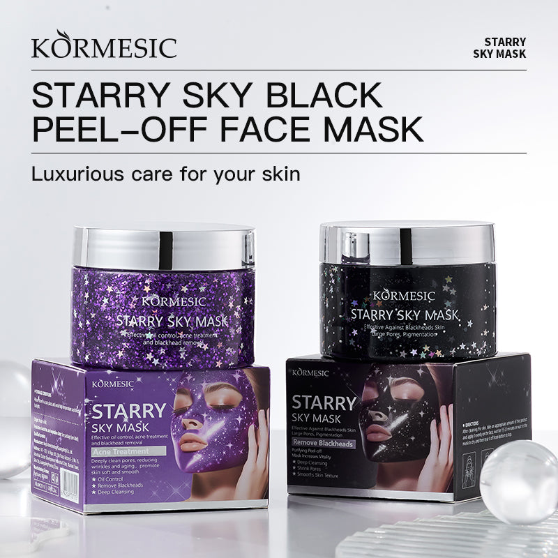 KORMESIC  STARRY SKY BLACKPEEL-OFF FACE MASK\Starry sky purple peel-off mask