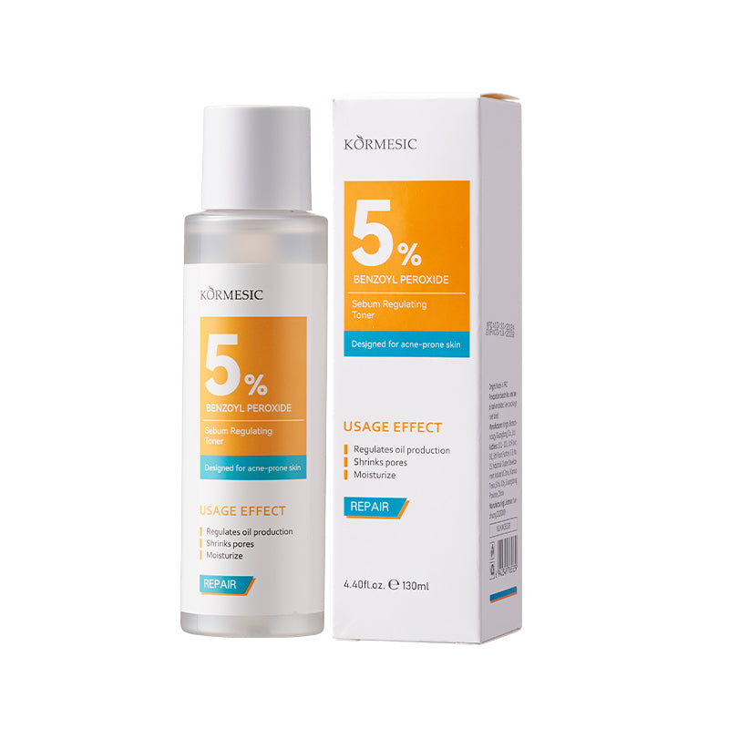 KORMESIC Acne Treatment Kit | 5% Benzoyl Peroxide Skin Care | OEM/ODM Cosmetic Manufacturer