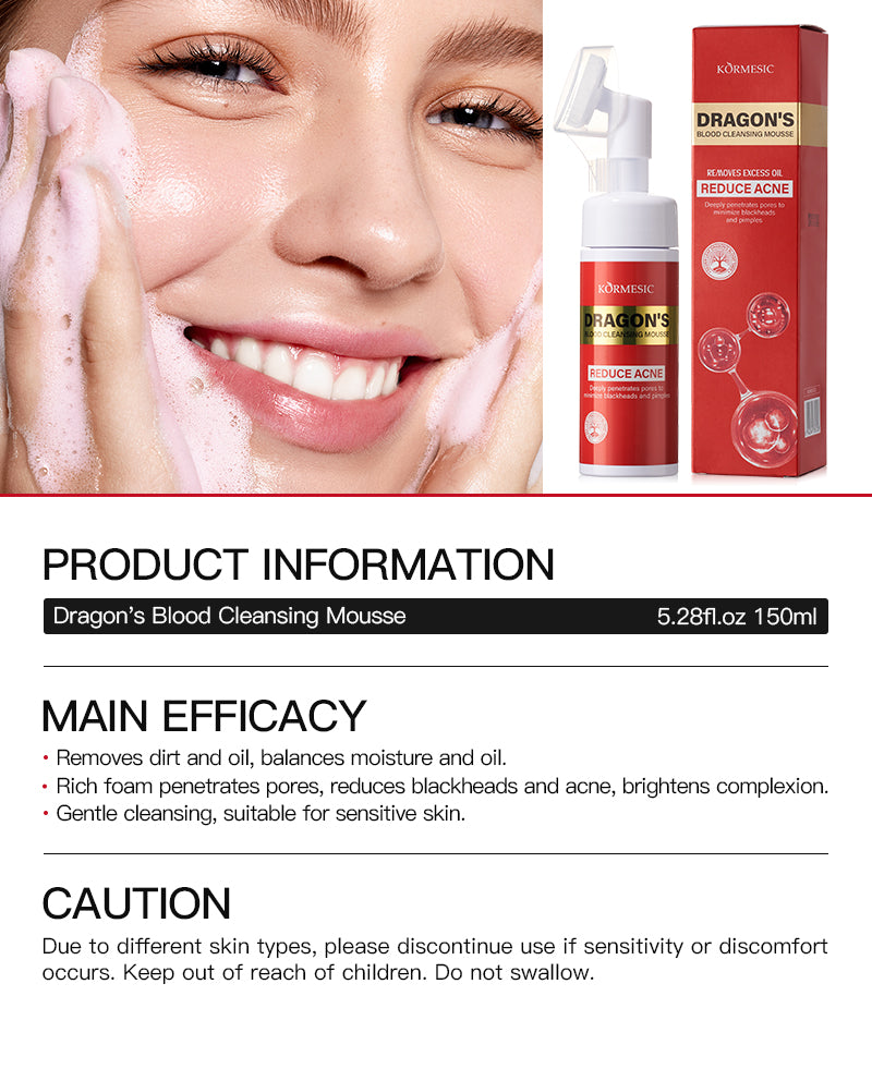 Optimize Your Skincare Line with KORMESIC Dragon Blood Cleansing Mousse | Cosmetic OEM/ODM