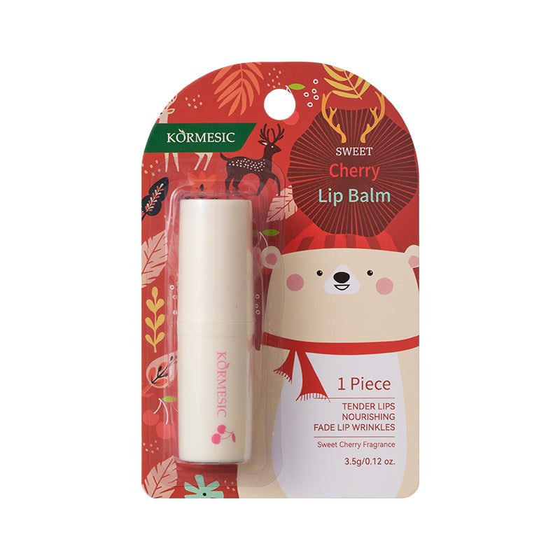 KORMESIC LIP BALM CHERRY/VANILLA/ROSE/STRAWBERRY/ORANGE/ROSE